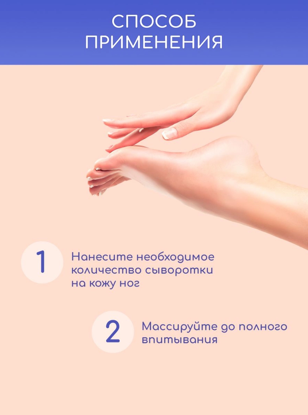 Сыворотка регенерирующая для ухода за кожей ног, 100 мл.