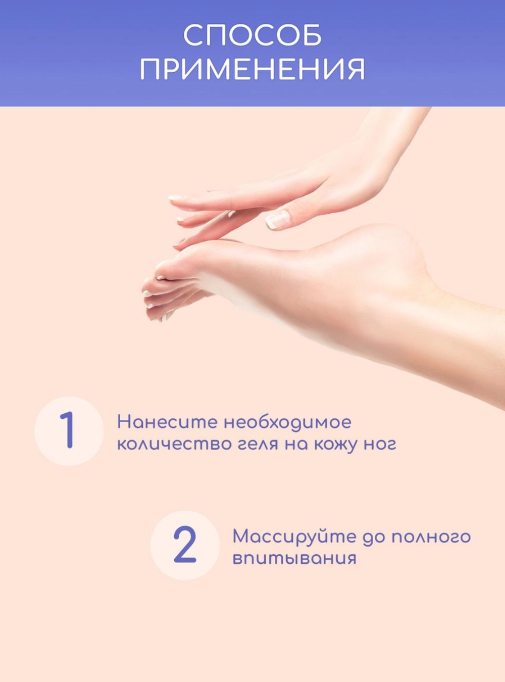 Гель регенерирующий для ухода за кожей ног, 100 мл.