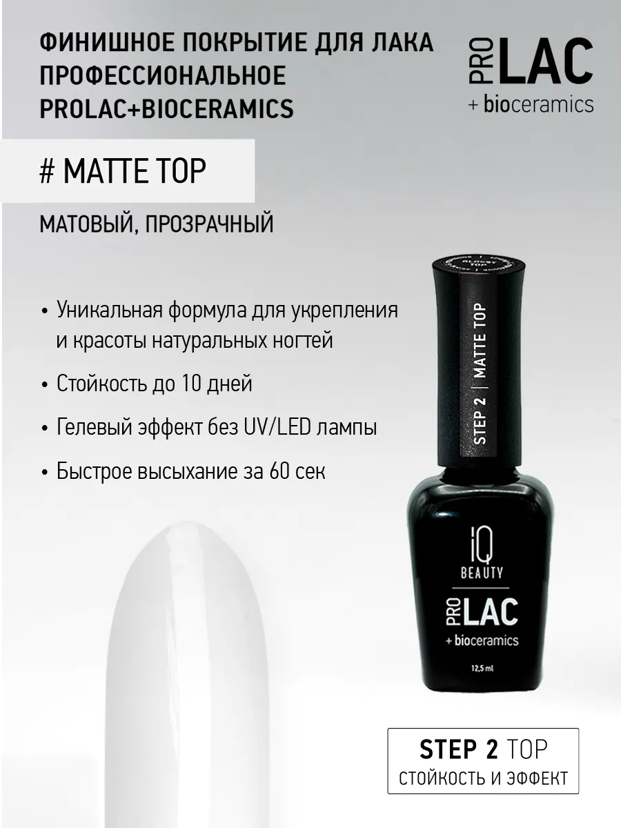 Топ для лака матовый Matte top, 12,5 мл.
