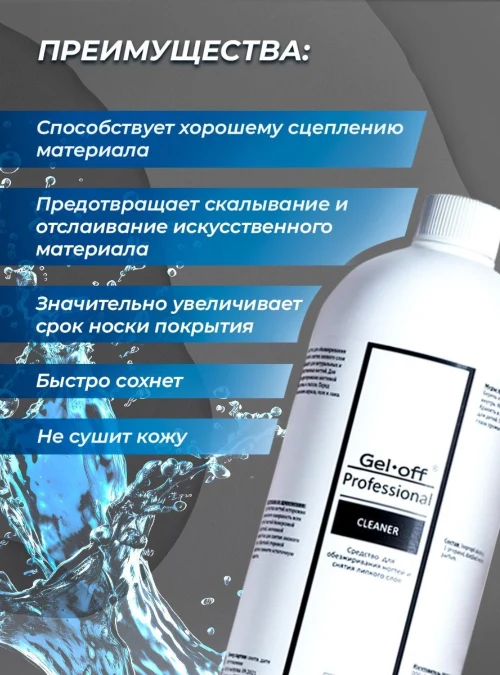 Обезжириватель Cleaner Professional, 1000 мл.