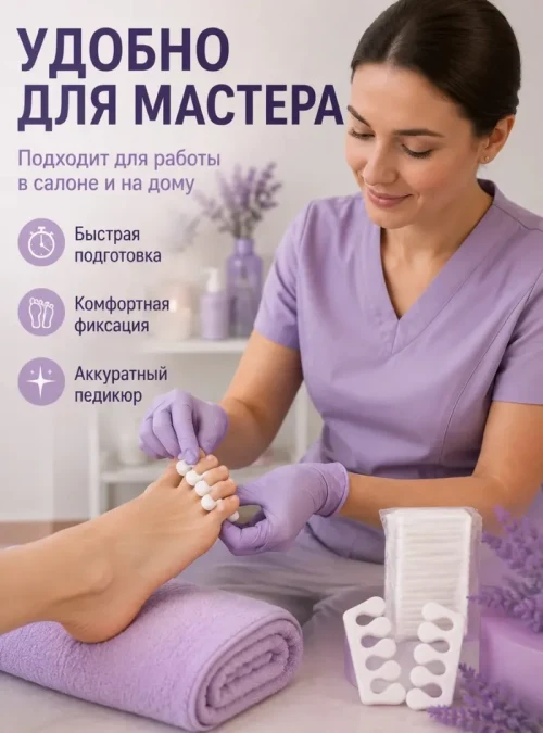 Разделители для пальцев ног, 20 пар